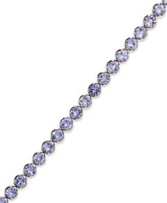 Macy's - Sterling Silver Tanzanite Tennis Bracelet (10 ct. t.w.)