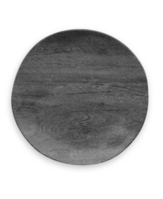 Abode Homewares - Faux Real Blackened Wood Dinner, 10.5",Planta  majority plant based with Melamine binder ,Set of 6