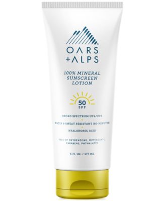 Oars + Alps - Oars + Alps 100% Mineral Sunscreen Lotion SPF 50, 6 oz.