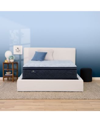 Serta - Perfect Sleeper Blue Lagoon Night 14" Plush Pillow Top Mattress-Twin