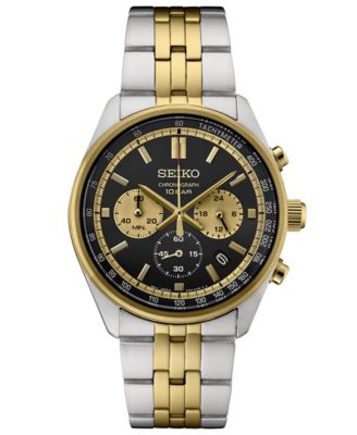 Seiko - Men's Chronograph Essentials Two-Tone Stainless Steel Bracelet Watch 42mm