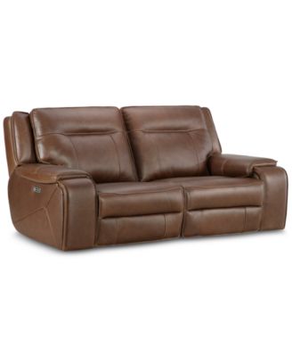 Furniture - 2-Pc. Power Recliner Leather Sofa
