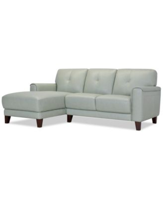 Furniture - Ashlinn 86" 2-Pc. Pastel Leather Sectional