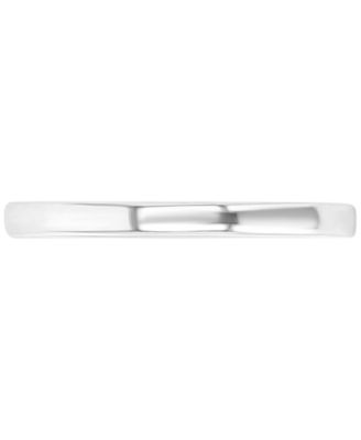 Macy's - Polished Finish Dome Comfort Fit Narrow Stack Band