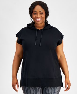 ID Ideology - Plus Size Comfort Flow Cap-Sleeve Tunic, Created for Macy's