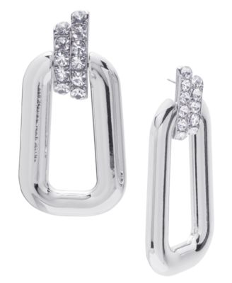 I.N.C. International Concepts - Pav&eacute; Oval Link Drop Earrings
