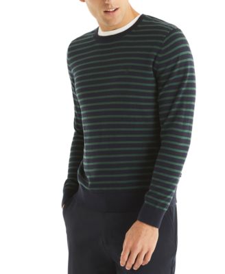 Nautica - Men's Navtech Classic-Fit Stripe Crewneck Sweater