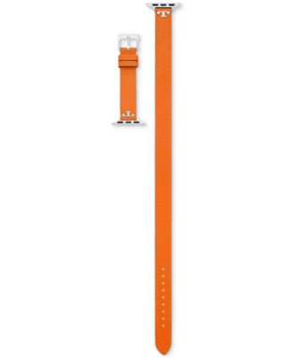 Tory Burch - Orange Leather Wrap Strap For Apple Watch&reg; 38-45mm