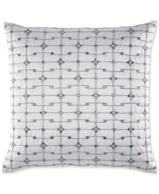 Hotel Collection - Metallic Beaded Decorative Pillow, 18" x 18"