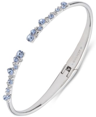 Givenchy - Crystal Stone Cluster Hinge Bangle Bracelet