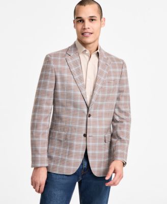 Nautica - Men's Modern-Fit Plaid Sport Coat