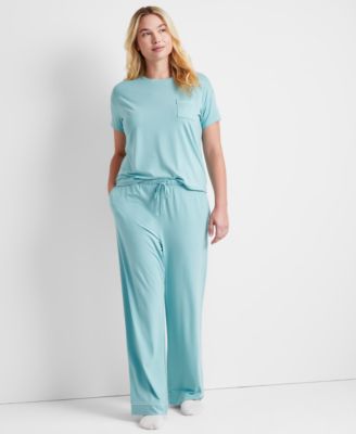 State of Day - Women's 2-Pc. Fluid Knit Pajamas Set