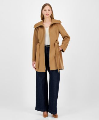 Michael Kors - Women's Belted Zip-Front Coat