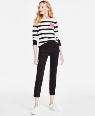 Jones New York - Women's Stretch Twill Cropped Pull-On Pants