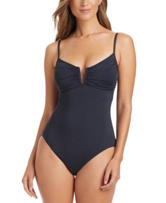 Bleu by Rod Beattie - Women's V-Wire One-Piece Swimsuit