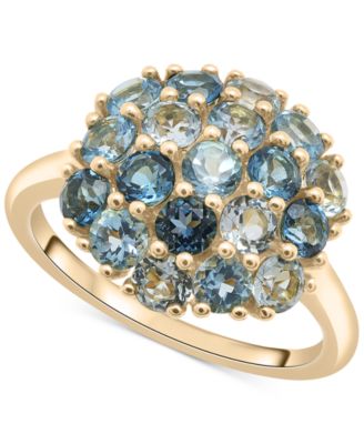 Macy's - Multi Topaz Cluster Ring (2-1/2 ct. t.w.) in 14k Gold