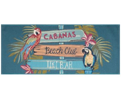 Liora Manne' - Esencia Summer Signs 1'11"x4'11" Runner Area Rug