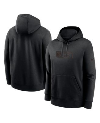 Nike - Men's Black Cincinnati Bengals Edge French Terry Club Pullover Hoodie