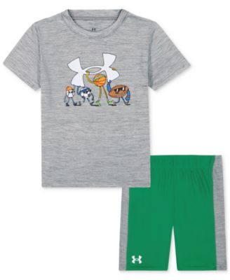 Under Armour - Toddler and Little Boys UA Tech Multi Sport Shorts Set