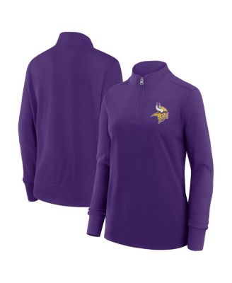 Logo Athletic - Women's Purple Minnesota Vikings Velocity Quarter-Zip Jacket