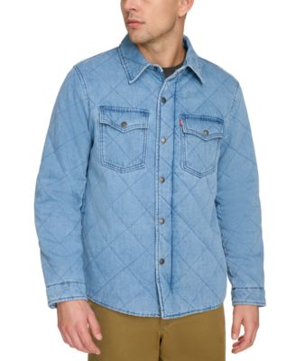 Levi's - Men's Diamond-Quilted Denim Western Jacket