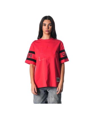 The Wild Collective - Women's  Red Kansas City Chiefs Drop Shoulder T-Shirt