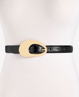 I.N.C. International Concepts - Sculptural Oval Buckle Belt