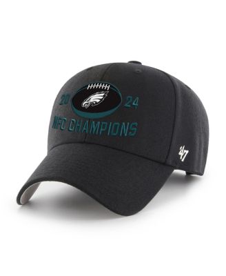 '47 Brand - Men's Black Philadelphia Eagles 2024 NFC Champions MVP Adjustable Hat