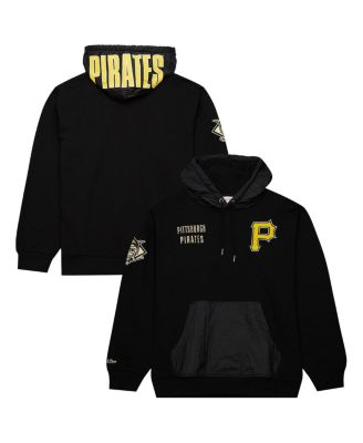 Mitchell & Ness - Men's Black Pittsburgh Pirates Team OG 2.0 Current Logo Fleece Pullover Hoodie