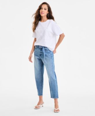 Bariii - Women's High-Rise Barrel-Leg Jeans
