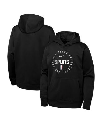 Nike - Big Boys and Girls Black San Antonio Spurs Performance Practice Spotlight Pullover Hoodie