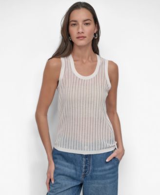 DKNY - Women's Drop Stitch Tank Top