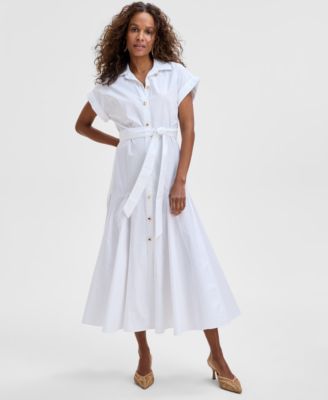 I.N.C. International Concepts - Women's Cotton Maxi Shirtdress