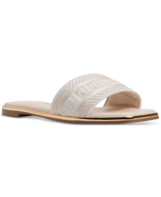 ALDO - Women's Oceania Embroidered Slide Flat Sandals