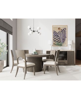 Furniture - Frandlyn 7pc Dining Set (Round Dining Table + 6 Side Chairs)