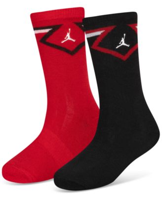 Jordan - Big Kids Diamond Logo High Crew Socks, Set of 2