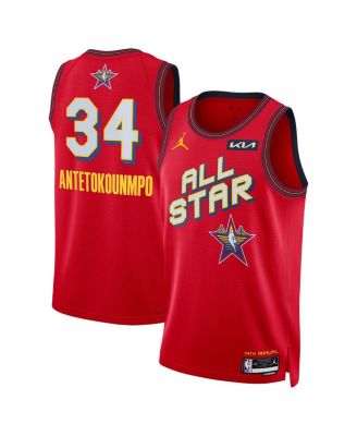 Jordan - Men's and Women's Giannis Antetokounmpo Red 2025 NBA All-Star Game Swingman Player Jersey
