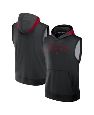 Nike - Men's Black Arizona Diamondbacks Authentic Collection Performance Sleeveless Pullover Hoodie