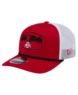 New Era - Men's Scarlet Ohio State Buckeyes 9SEVENTY Stretch-Snap Adjustable Hat