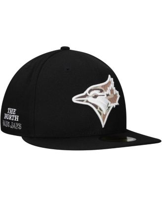 New Era - Men's Black Toronto Blue Jays Troop Chant Camo Undervisor 59FIFTY Fitted Hat