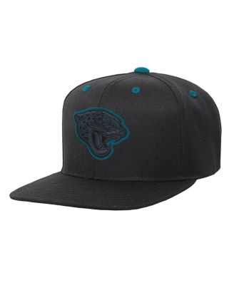 Outerstuff - Big Boys and Girls Black Jacksonville Jaguars Team Color Pop Flatbrim Snapback Hat