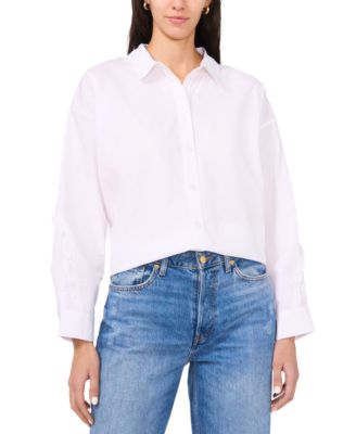 Parker - Women's The Amora Ruffle-Trim Button-Front Cotton Shirt