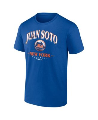 Fanatics - Men's Juan Soto Royal New York Mets Arched Wordmark T-shirt