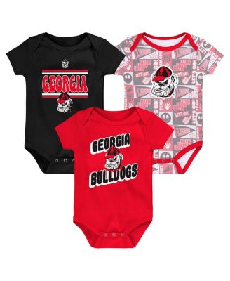 Outerstuff - Baby Boys and Girls Georgia Bulldogs Sunday Comics Bodysuit Set of 3