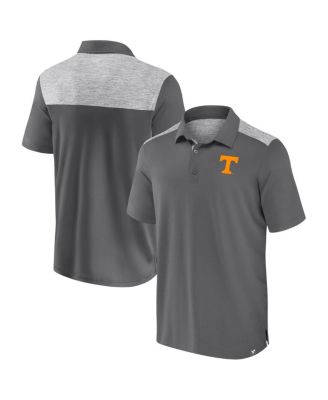 Fanatics - Men's Gray Tennessee Volunteers Iconic Brushed Blocked Polo