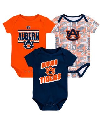 Outerstuff - Newborn Navy Auburn Tigers Sunday Comics Bodysuit 3-pack