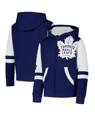 Outerstuff - Big Boys and Girls Blue Toronto Maple Leaf's Face Off Full-Zip Hoodie