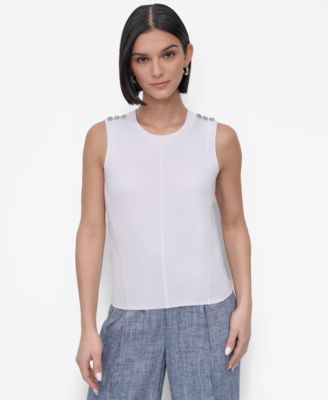 DKNY - Women's Crewneck Sleeveless Top