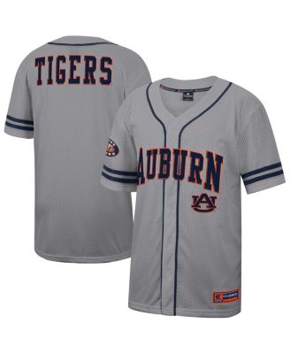 Colosseum - Men's Gray Auburn Tigers Free Spirited Baseball Jersey