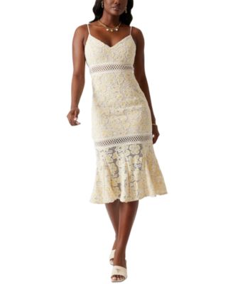 GUESS - Women's Clarise Lace Sleeveless Midi Dress